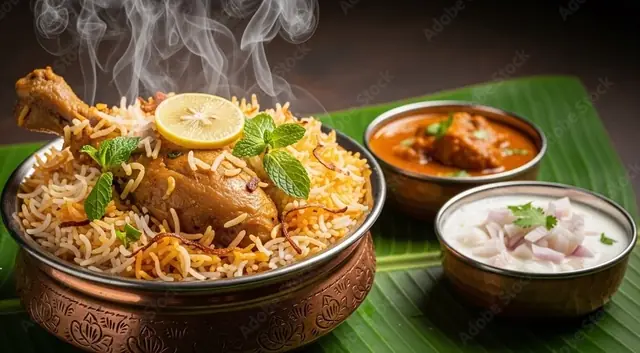 Hyderabadi Chicken Dum Biryani